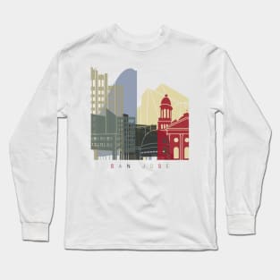 San Jose skyline poster Long Sleeve T-Shirt